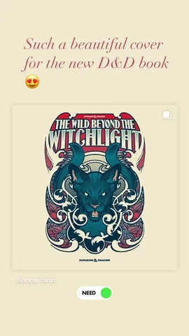 Such a beautiful cover for the new D&D book 😍