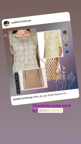 Character prep work by