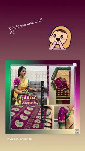 Would you look at all the shiny outfits that @vaidehi.krishnan designed for @sangitaiyer16's wedding?!